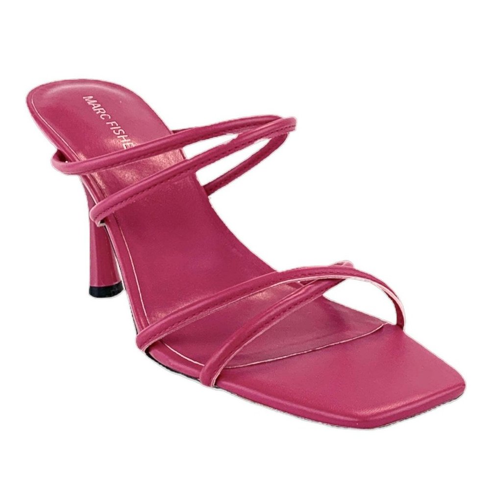Marc Fisher Fashyn-R Crisscross Straps Slip On Pink Size 9m Heed Women's Sandals View 2